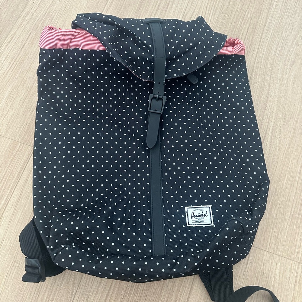 Herschel Black Polka Dot Backpack